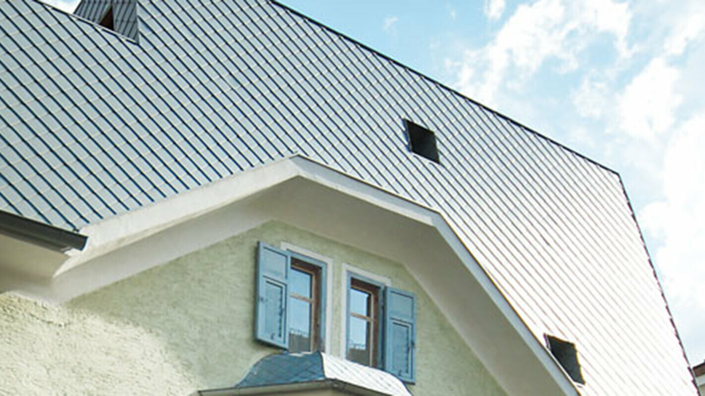 Loft conversion with PREFA rhomboid roof tiles