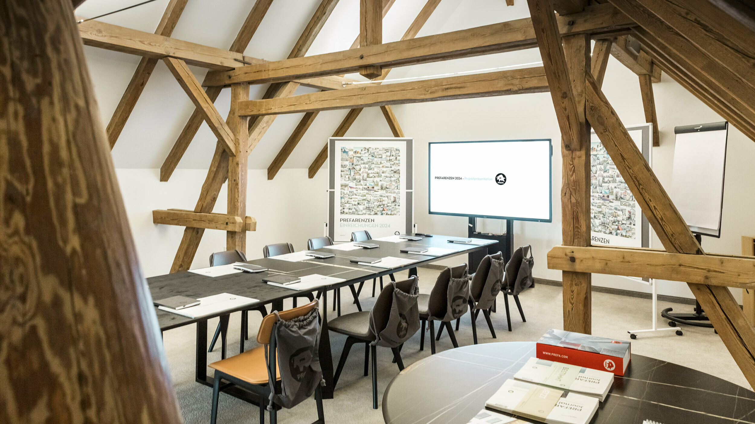 The meeting room at the Velich winery where the dialogue took place.