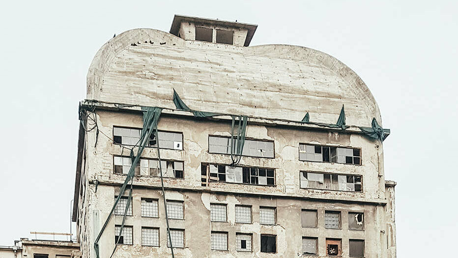 Stein brewery, Spilka building, historical cupola, dismantled, 2017, beginning of construction, Bouda Masár, Bratislava