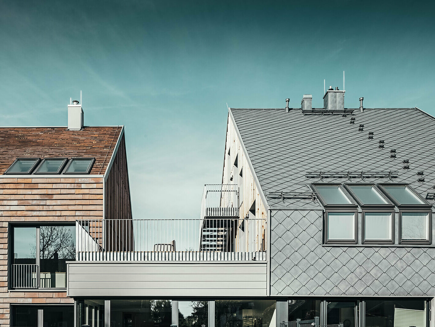 View of the Töllke House in Hamburg-Schnelsen with products from PREFA.