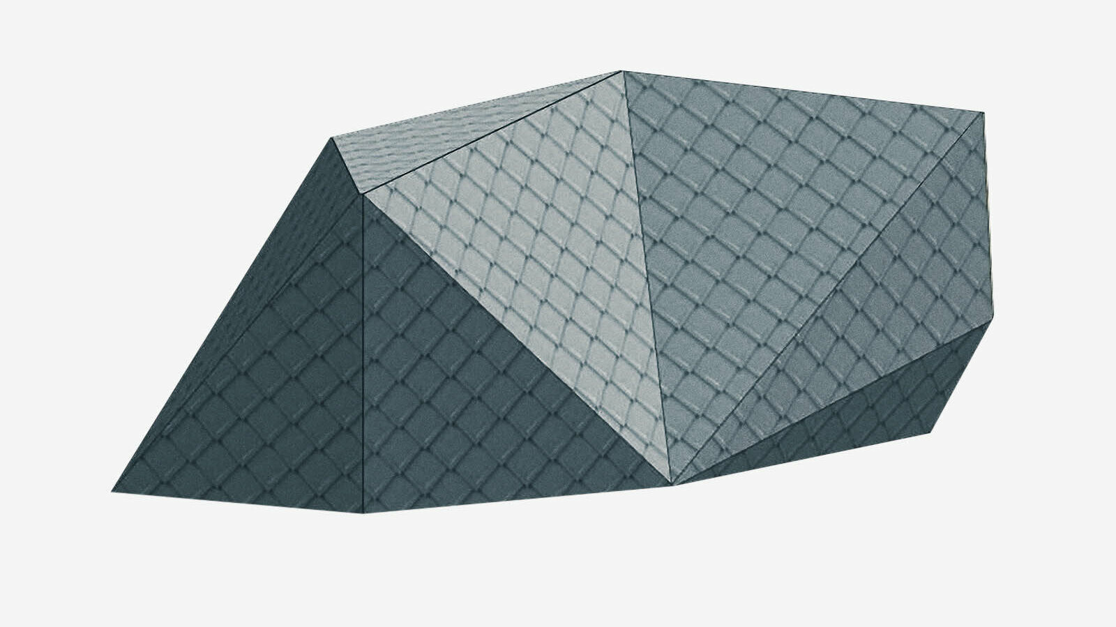 A 3D model of the Wisswak. This 3D model also visualises the PREFA aluminium rhomboid façade tiles 29x29.