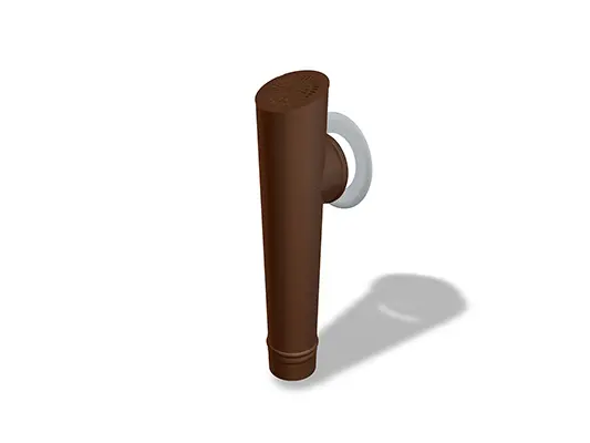 PREFA parapet outlet connector, round