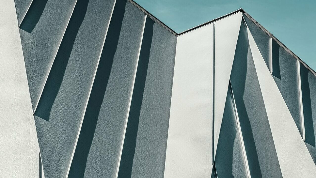 A close-up of the Musikpavillon, which is covered in Prefalz from PREFA.