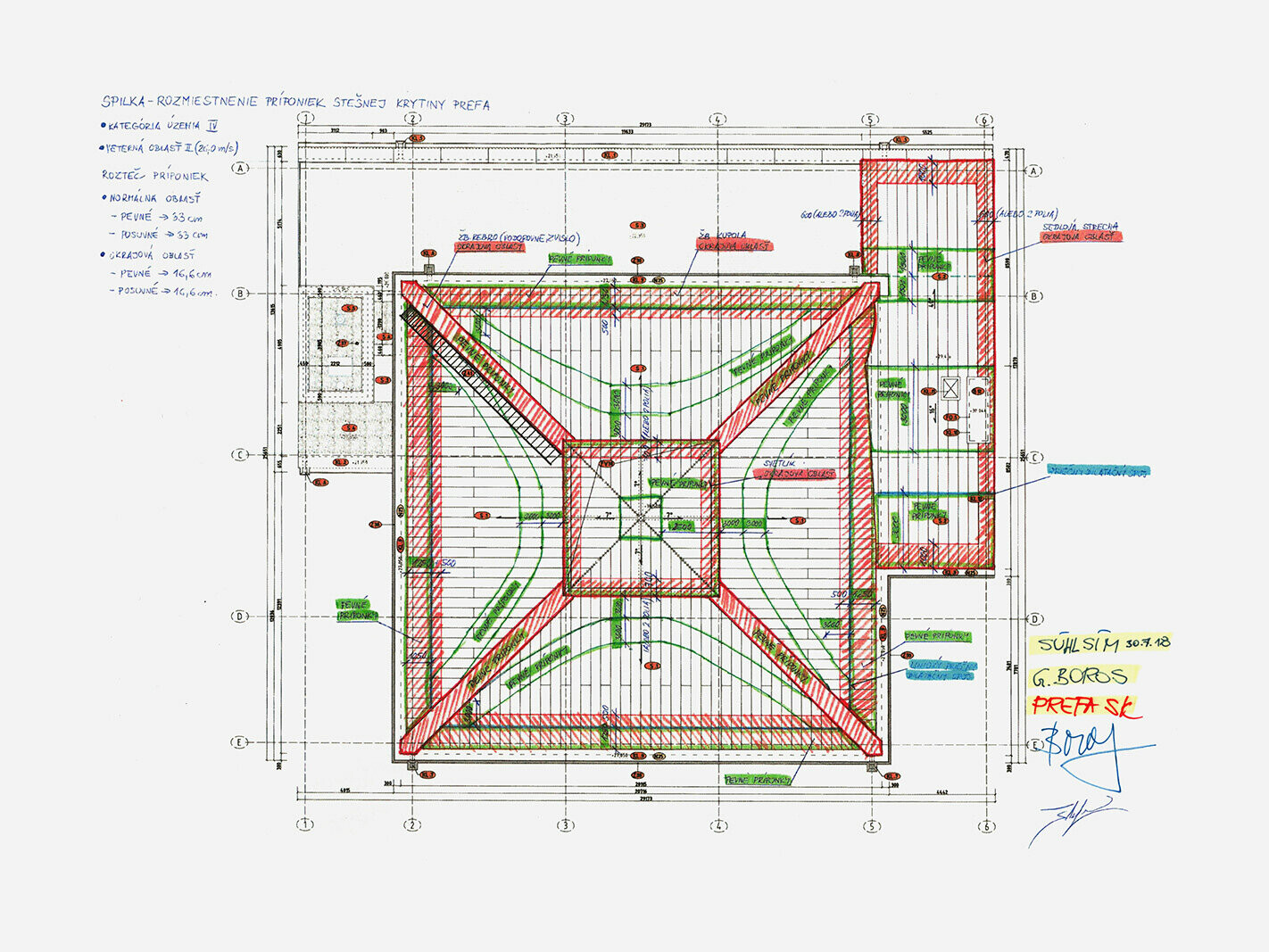 administrative building, Spilka Offices, cupola's reconstruction plan, PREFA, Global System, art of engineering, Gabriel Boros, Norbert Štefan