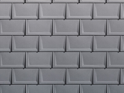PREFA R.16 roof tiles in P.10 light grey