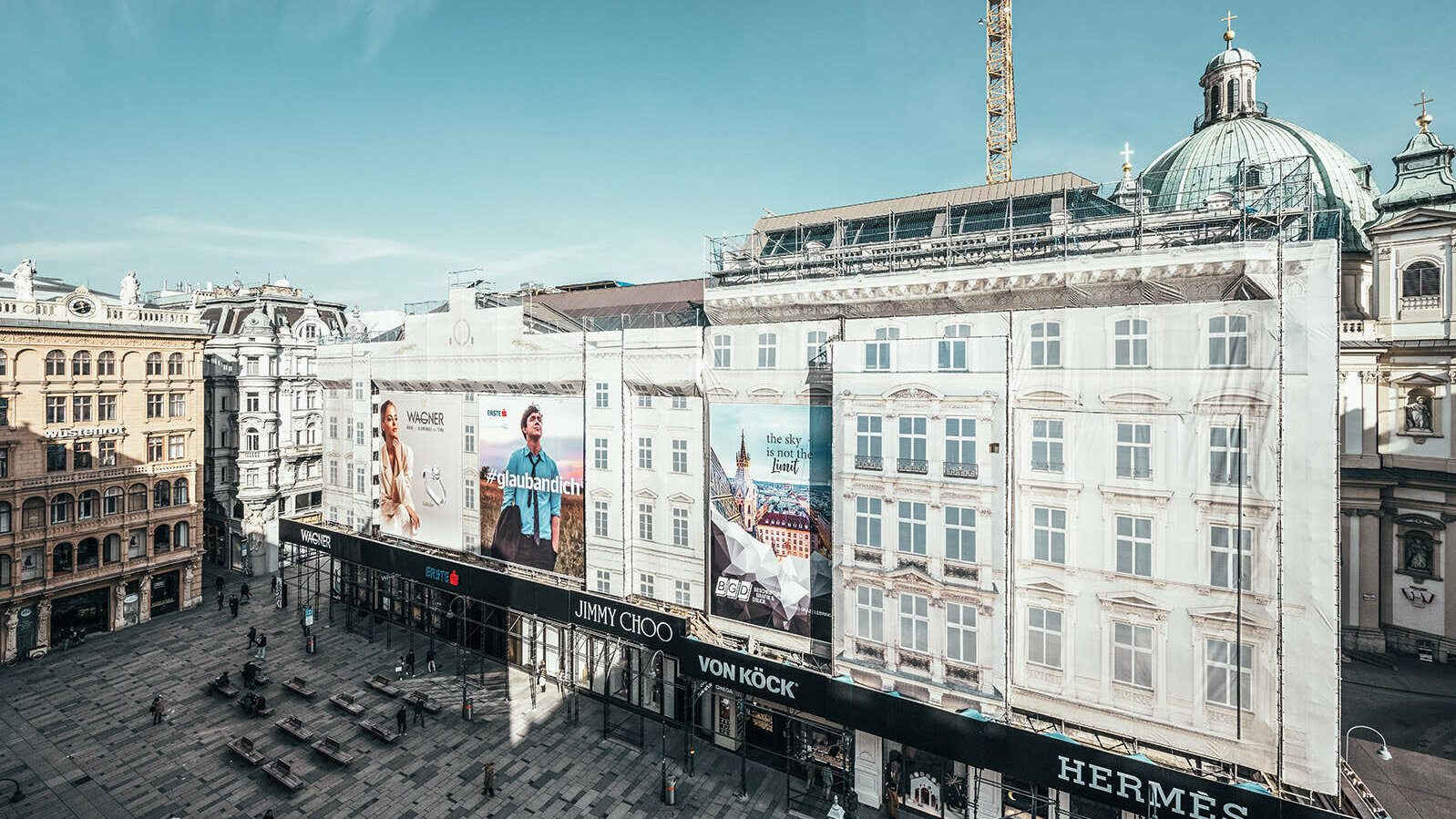 attic conversion, historic building complex, former main building of Erste Bank, inner-city Vienna, Graben