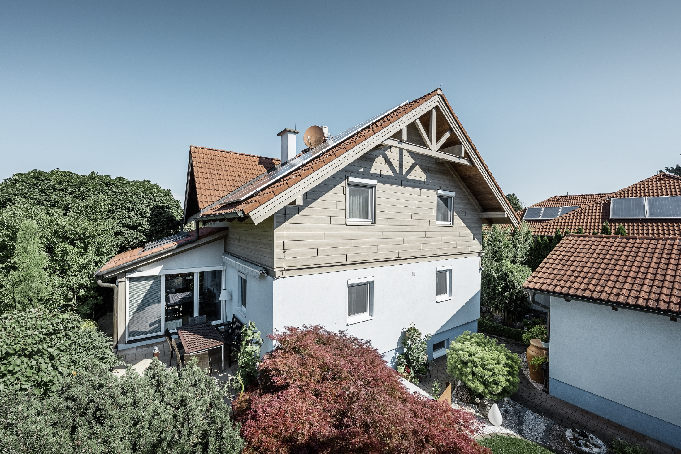 Reference buildings PREFA Façade systems Siding 39 grey oak