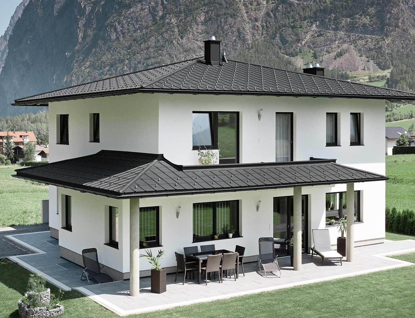 Reference buildings PREFA Roof systems Roof tile 03 P.10 black